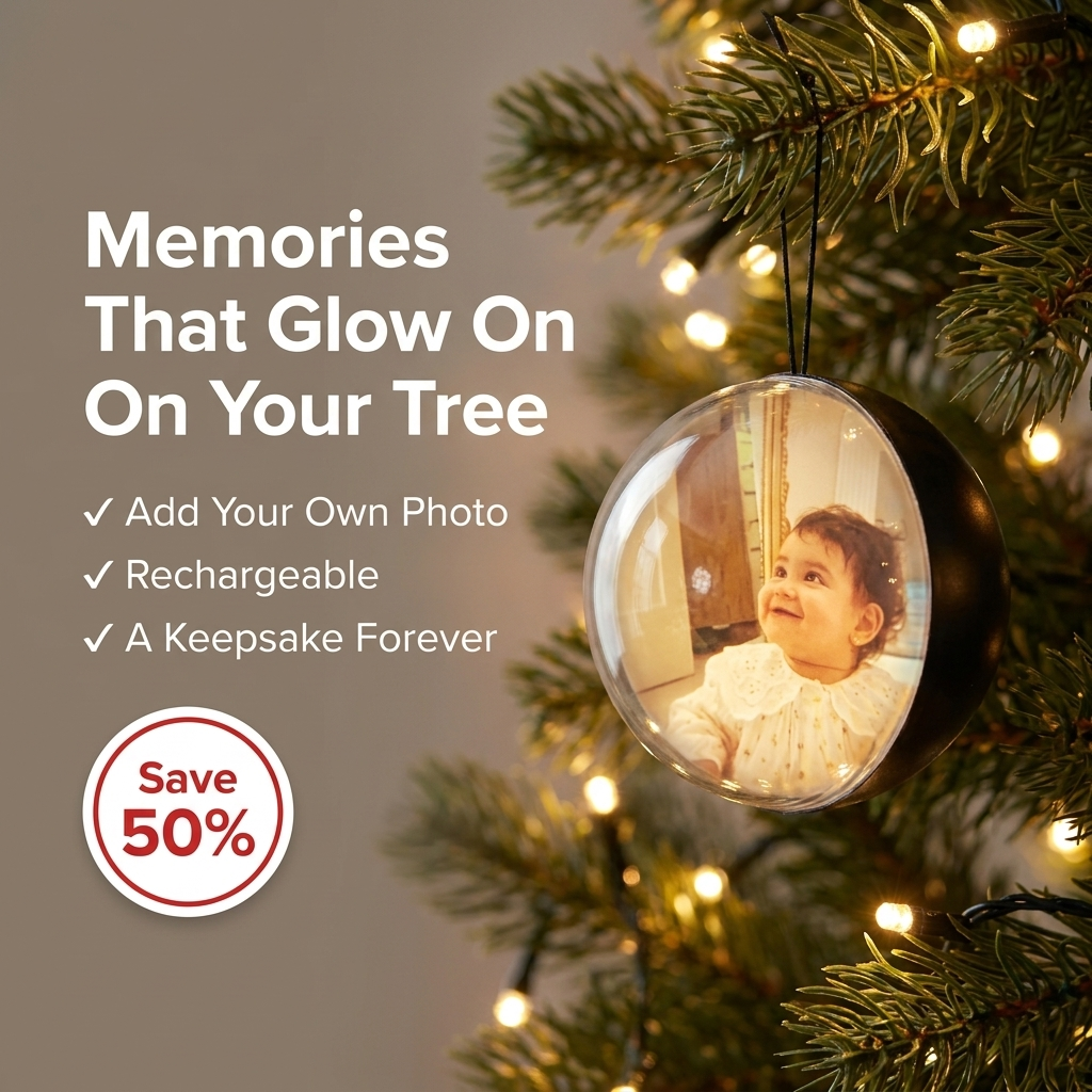 MemoryBauble™ - Video Player Christmas Ornament