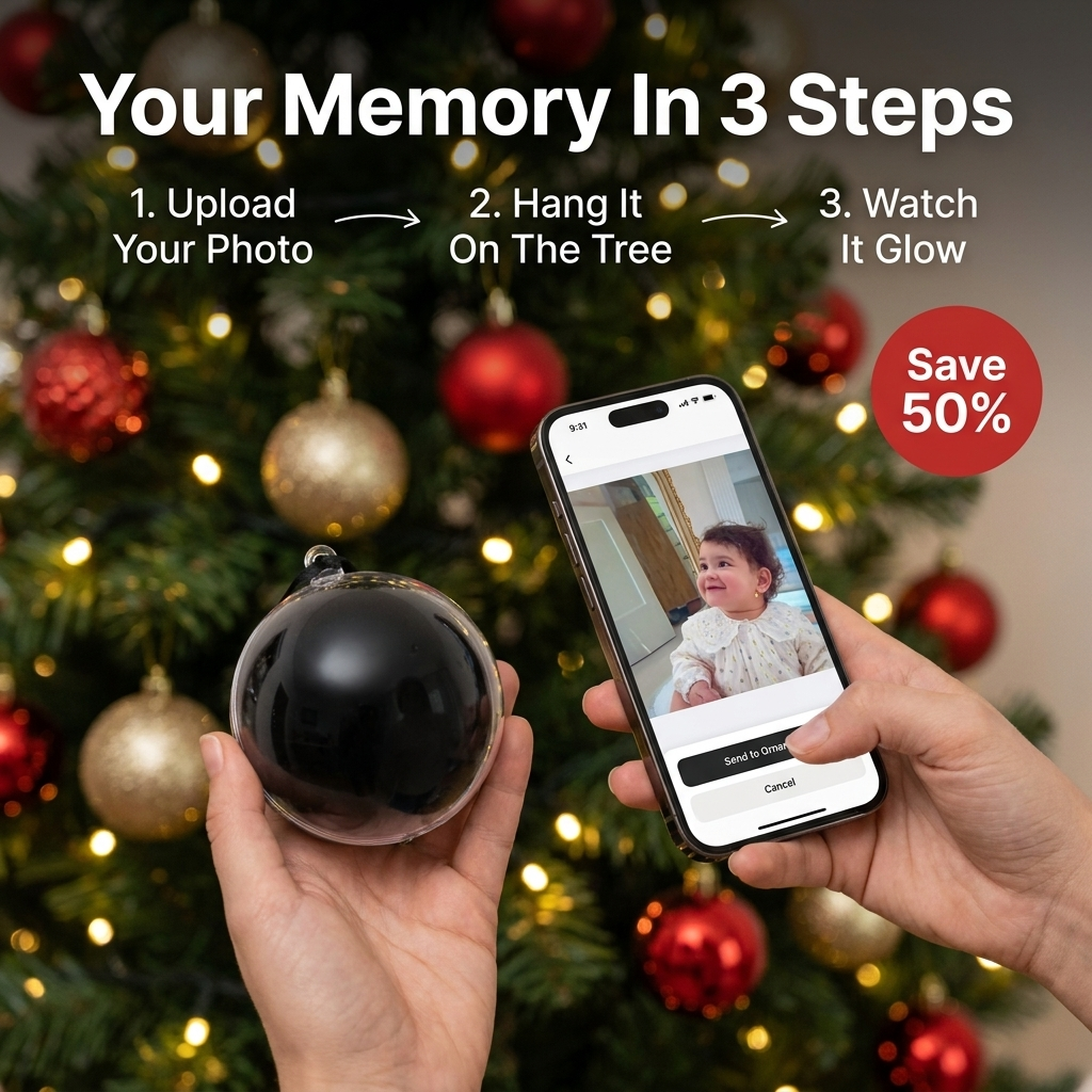 MemoryBauble™ - Video Player Christmas Ornament