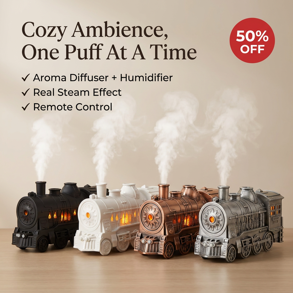 SteamPuff™ - Train Aroma Diffuser / Humidifier